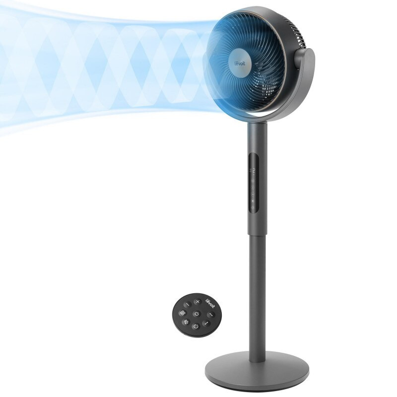 ventilator cu picior levoit, lpf-r432-aeur, 110.8 cm, 28w, senzor de temperatura, 4 moduri, oscilatie 120 grade, 12 viteze, si - imagine 3